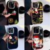 N108 Happy New Year Christmas design Soft Phone Cases for iPhone 16 Pro Max Xiaomi 11 Lite 5G Redmi Note 11s Plating Frame Camera Protector Back Cover
