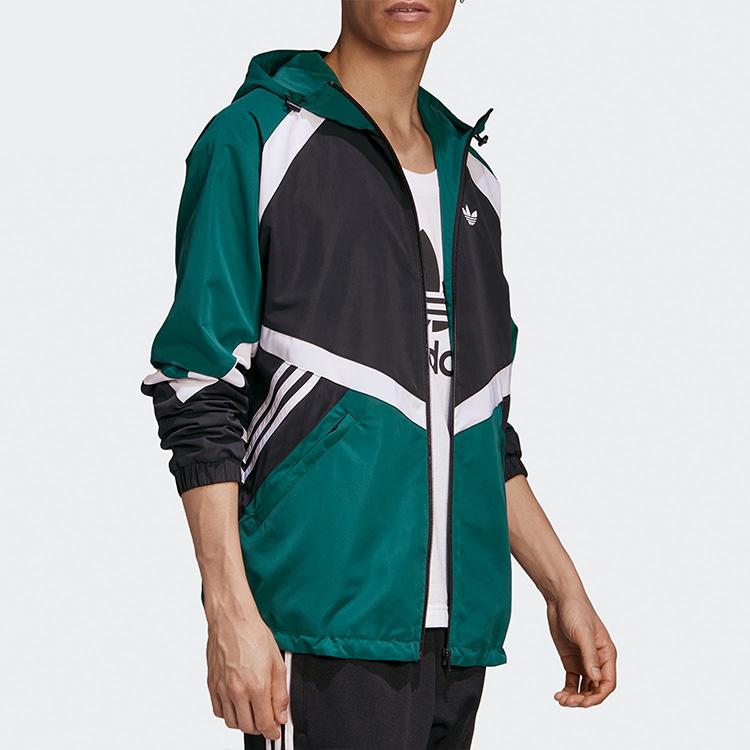 Adidas Оригиналы SPRT US WB 1 Спортивная куртка с капюшоном Мужские куртки Зеленые GJ6736