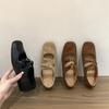 Soft-soled Version~ Flat-soled Retro Suede Mary Jane Single Shoes Women's Shoes 2025 New Spring and Autumn Ballet Evening Shoes