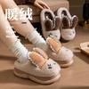 Cotton Slippers Autumn and Winter Thickened Bottom Indoor Home Cotton Shoes Velvet Warm Couple Shoes