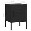 Nightstands 2 pcs. Black 35 x 35 x 51 cm Steel