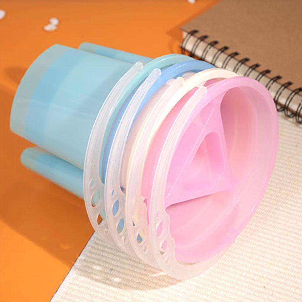 2 Pcs Thickened Design Paint Brush Wash Bucket Multifunctional Painting Pen Holder Art Student