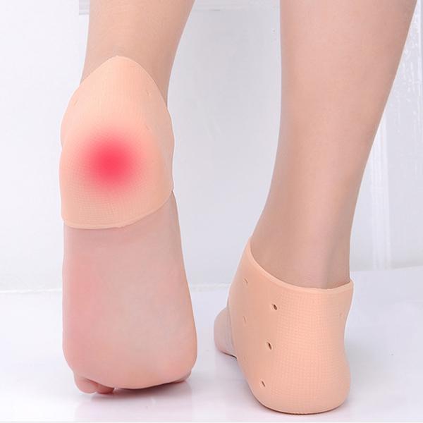 Sumifun Разноцветные носки на пятке, силиконовые носки с защитой пятки