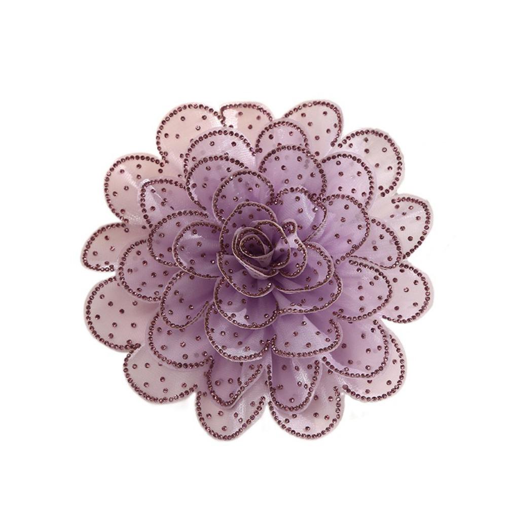 3D большой тканевый цветочный патч многослойная одежда аппликации нашивка на одежду украшение одежды