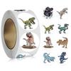100-500pcs Round Animal Dinosaur Stickers Cute Reward Stickers DIY Gift Handmade Label Scrapbooking Stationery Sticker