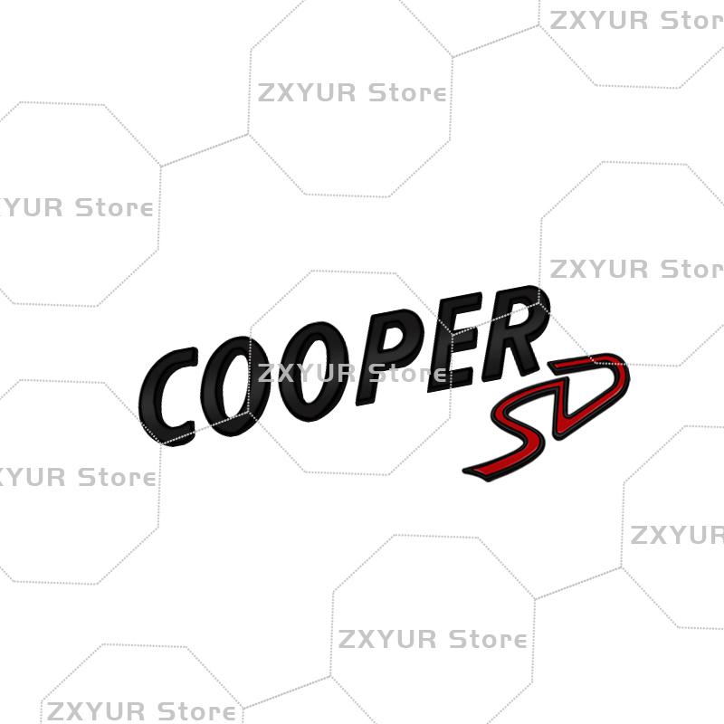 Metal COOPER SD Emblem Car Sticker Letter Badge Body Rear End Trunk Decor For Mini Cooper S R60 R52 R53 R55 R56 F54 F55 F56 F60 e4