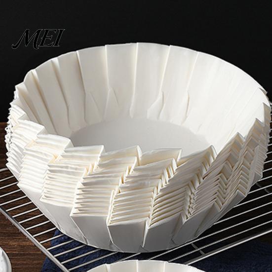 Round Parchment Paper for Molds 50 Pcs Basque Burnt Cheesecake Liners, Pre Folded Non Stick Baking Cups 4/6/8 Inch Cake Molds, Food Grade Oil