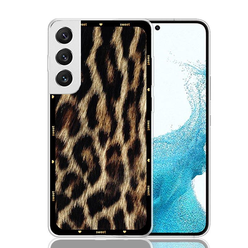 Чехол для телефона с леопардовым принтом для Samsung Galaxy S26 S25 Edge S24 S23 FE S22 Ultra S21 Plus S20 + Fundas Cover Coque Galaxy S2