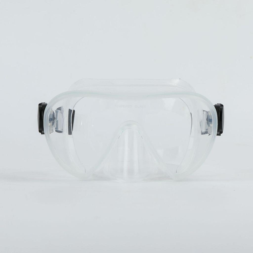 Adult Waterproof Diving Mask & Snorkeling Goggles Set, Anti-Fog, Large Field of View, Unisex, Large Frame