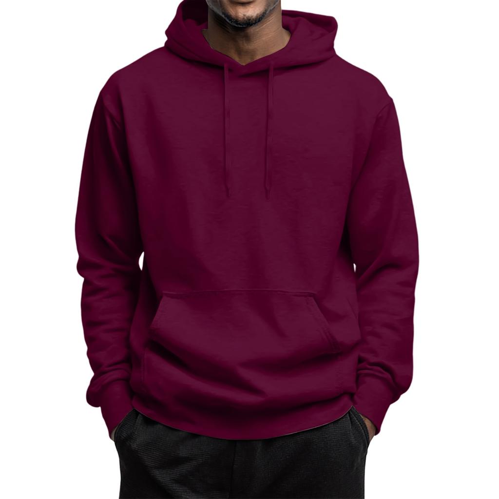 Men's Fleece Hoodie Casual Long Sleeve 1/4 Zipper Pullover Sweatshirts