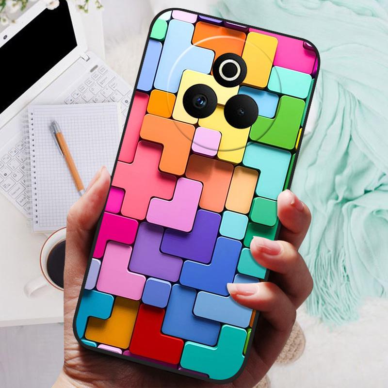 Для Realme P3 Pro 5G Чехол Силиконовая Задняя Крышка Чехол для Телефона для Realme P3 Ultra 5G Чехлы P 3 Pro Мягкий бампер coque Ударопрочный Fundas
