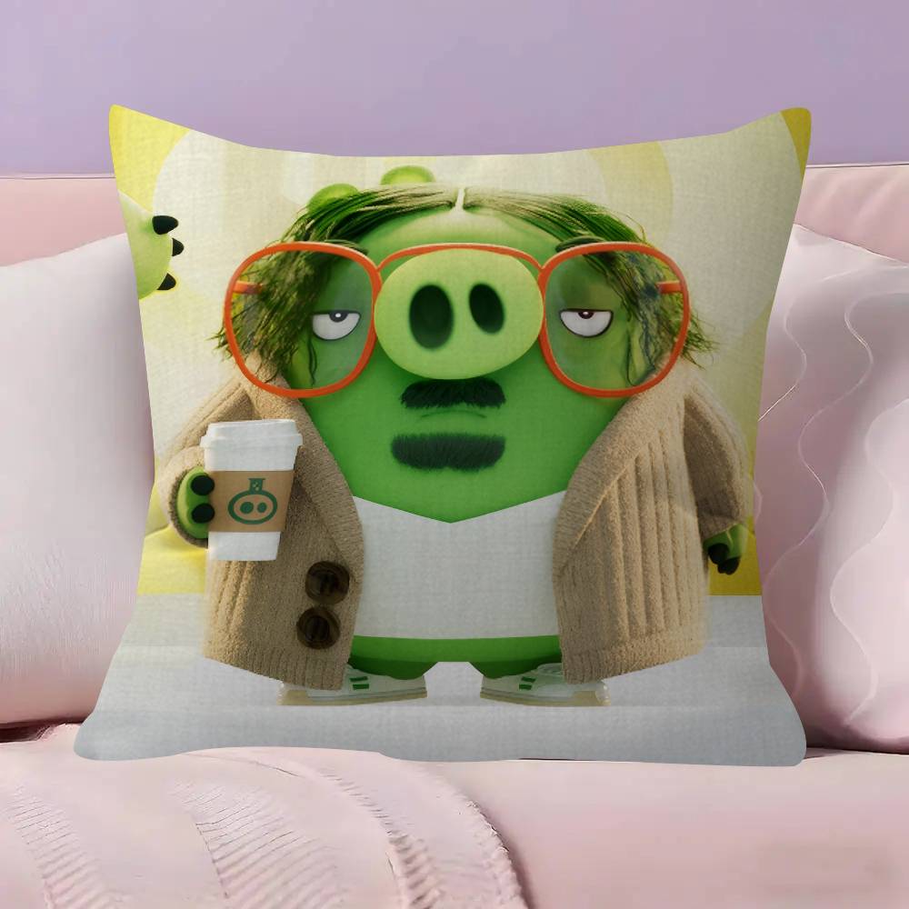 Animation AAAngry Birds Cartoon Pillow Cushion Cover Pillowcase Living Room Sofa Home Decor Customized