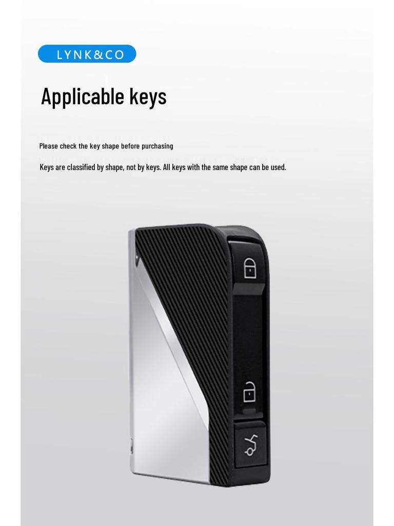 Lynk & Co 06 Key Case - 2021/2022 Model Metal High-End Men's Key Shell & Buckle