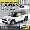 1:24 BMW MINI COOPER S F56 2021 Роскошный Компактный Спортивный Хэтчбек Металлический Литой Модель Автомобиля Декор для Дома Настольный Дисплей Игрушка