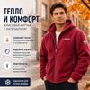 Мужская куртка с капюшоном на флисовой подкладке, теплая зимняя верхняя одежда на молнии, ветрозащитное водостойкое повседневное пальто с множеством карманов на молнии для активного отдыха и повседневной носки