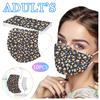 10 шт. трехслойная одноразовая пыленепроницаемая защитная маска с леопардовым принтом для взрослых