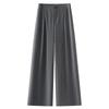 Женские серые брюки-палаццо - Весна/Лето 2025, Драпирующиеся, Свободного кроя, Высококачественные брюки