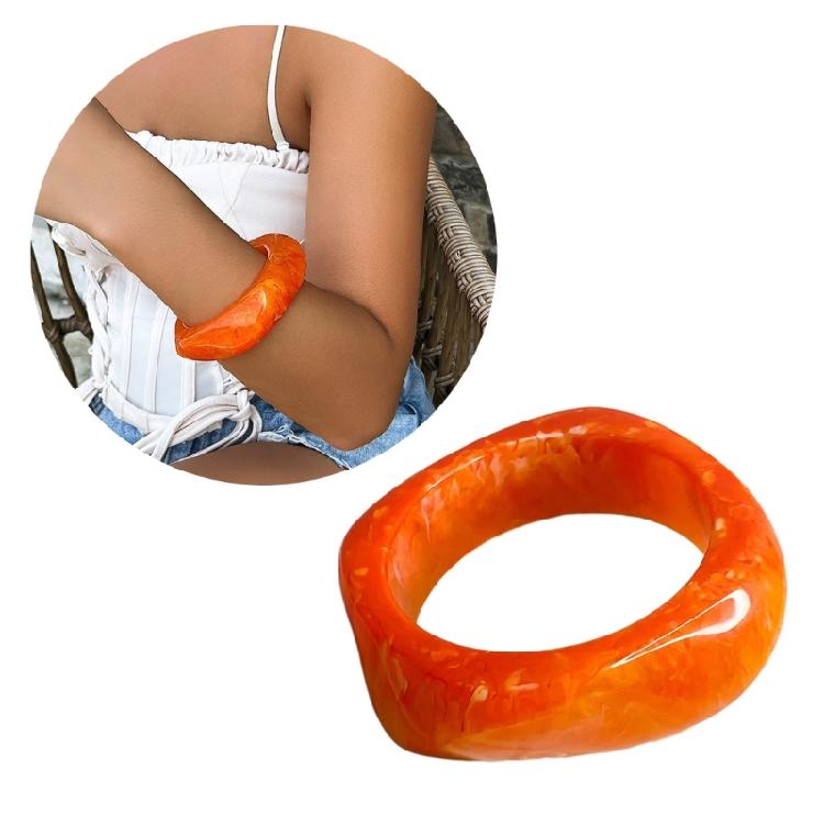 Заявление Акриловый Браслет Ювелирные Изделия Модный Акриловая Смола Браслет Ретро Вид Наручный Браслет Шарм для Любителей Моды