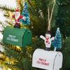 Mailbox Christmas Hanging Decoration Santa Clasu Xmas Decor New Xmas Ornament Pendant