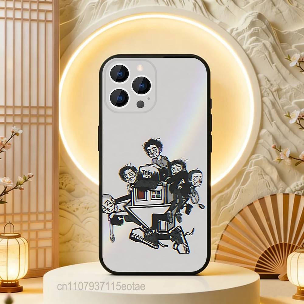 Бренд The N-Neighborhood NBHD Чехол для телефона Для iPhone 17,16,15,14,13,12,11,Pro,Max,Plus,E,Air,Mini Защитный Черный Чехол