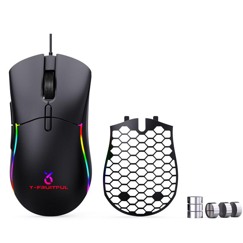 Y-FRUITFUL M68 Проводная RGB игровая мышь