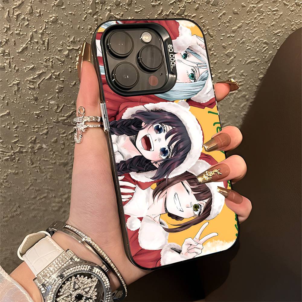 Чехол для телефона K-Kaoruko W-Waguri для iPhone 15,16,12,14,13,17,11,E,Pro,Max,Plus,Air,Mini Черный ТПУ Чехол