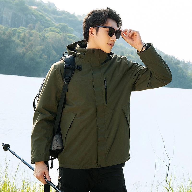 Куртки для мужчин, куртки три в одном для женщин, ветрозащитные и водонепроницаемые скрытые куртки, куртки для альпинизма