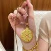 Ожерелье-амулет Компас Сокровищ Ваджры с эмалью, покрытое золотом - Женский аксессуар на удачу