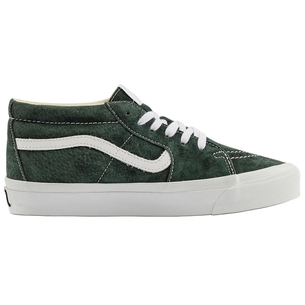 Vans Sk8-Mid Reissue 83 LX Pig Suede - Scarab Unisex Sneakers Green VN000CQQPRM