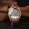 Men's Leather Wristwatch New BOBO BIRD Watch Men Wooden Watches Special Design Japanese Quartz Movement Timepieces Custom Gift