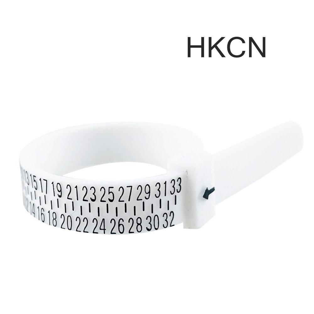 NIUPIKA Ring Sizer Measuring Tool Finger Sizer US UK EU Plastic Belt 1~13 AZ 41~76 Jewellery Measurement