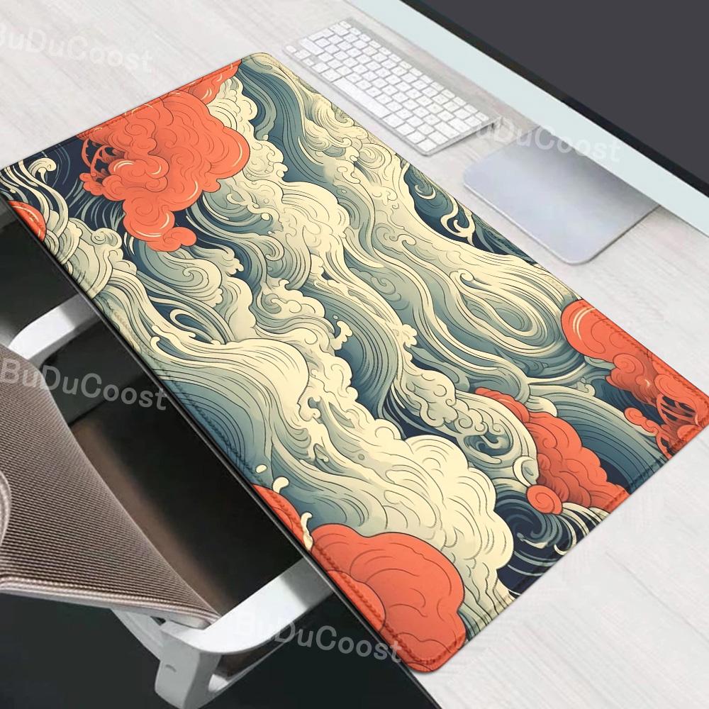 Игровой коврик для мыши Cloud Art Большой коврик для мыши 'Благоприятные облака' Офисные коврики Коврик для компьютерного стола 900x400 мм MouseMat Резиновая подставка для клавиатуры