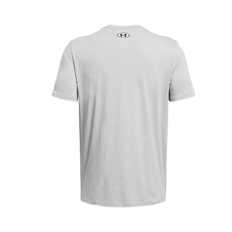 Under Armour Футболка с коротким рукавом и круглым вырезом Ua Multi Hit Letter с геометрическим узором, мужская футболка Modern-Gray 1382858-012