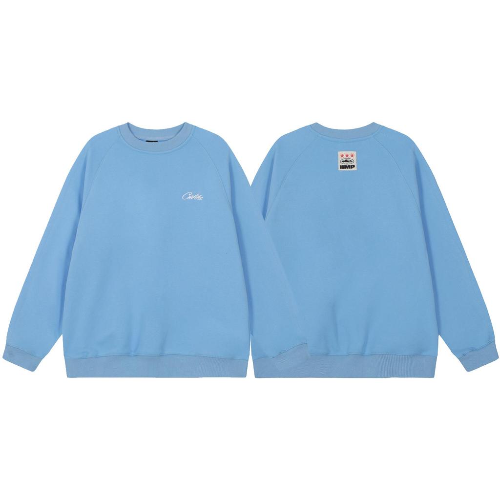 Corteiz Unisex Casual Long Sleeve Round Neck Hoodie with Embroidered Logo