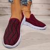 Fashion Summer Flat Soles, Breathable Soft Soles, Non-slip Athuse, Athleisure, Comfortable Mesh Shoes, Women's Slip-on Running Flats