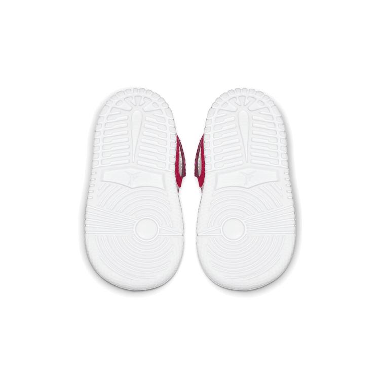 Jordan Детские кроссовки Air Jordan 1 Mid Alt High top Розово-красные для малышей и детей ясельного возраста AT4613-661