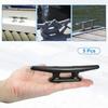 Universal 152mm 6'' Boat Cleat Rope Cleat Boat Dock Cleats Black Pack of 5