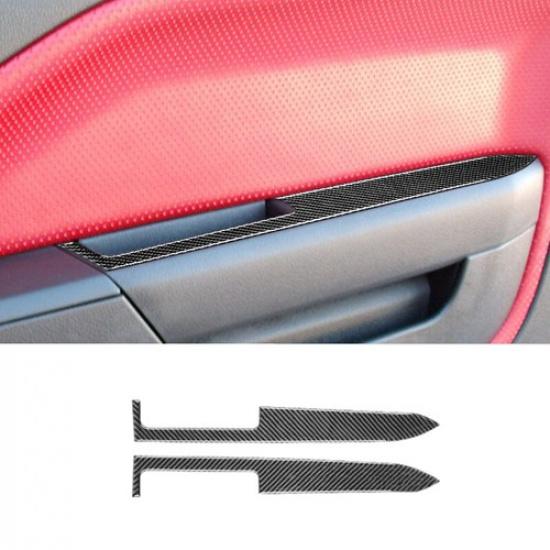 For Ford Mustang 2005-2008 Carbon Fiber Interior Door Panel Cover Trim Sticker