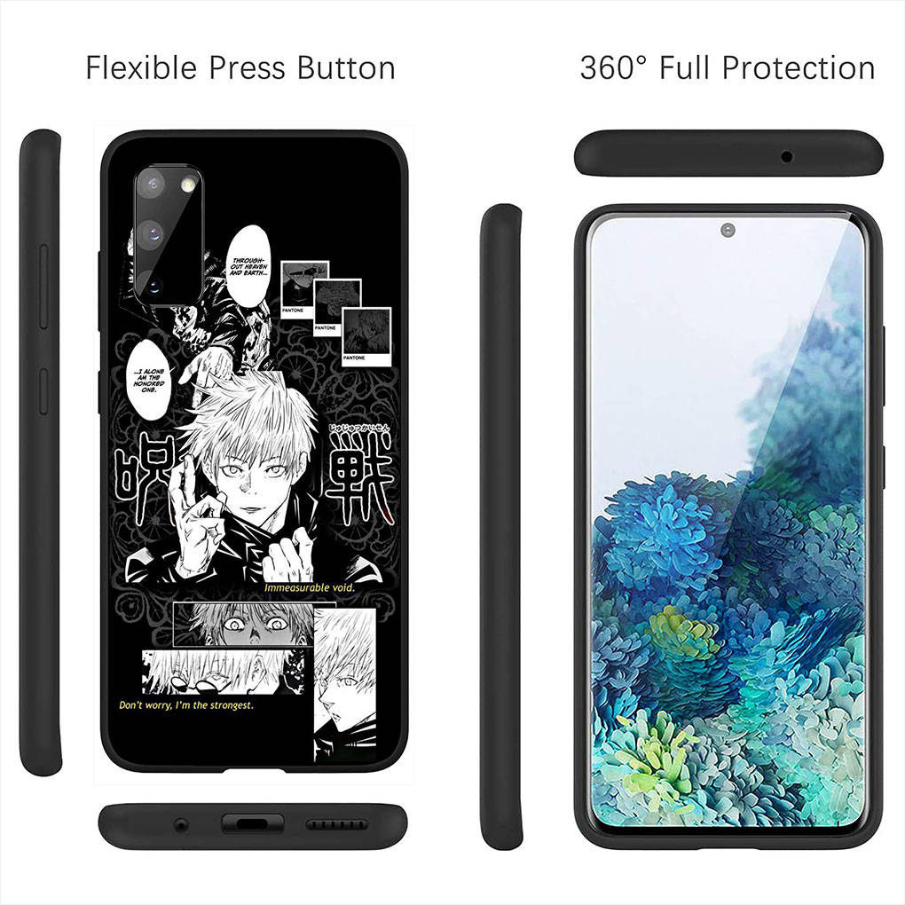 Чехол для iPhone 16 15 Xiaomi Redmi Note 14 13 12 11 Pro Max X 8 16e Samsung Galaxy S25 S24 S23 Moto OPPO Huawei Jujutsu Kaisen Gojo Satoru Чехол для телефона