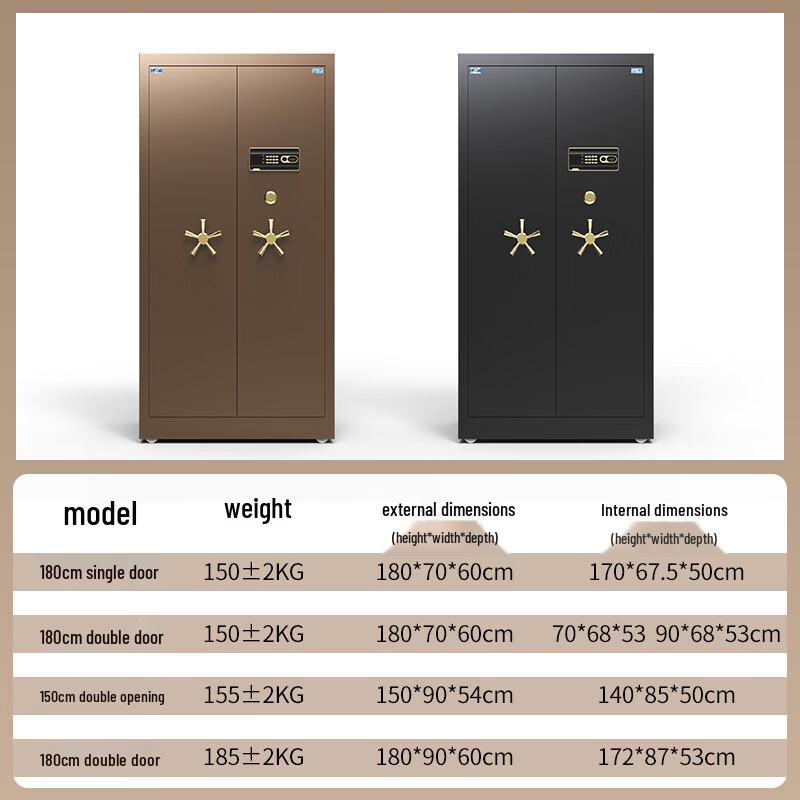 Tiger Brand Large Fingerprint Password Double-Door Safe