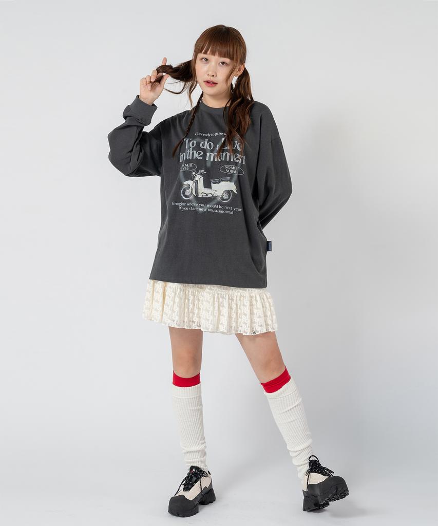 Unusual Normal Zoe Ribbon Mini Skirt_Cream