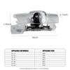 SKIA7 Interior Stickers Car Door HD Logo Courtesy Lamp Laser Projector Welcome Light For Lexus NX IS 250 RX GS UX RX300 RX350 CT200H G