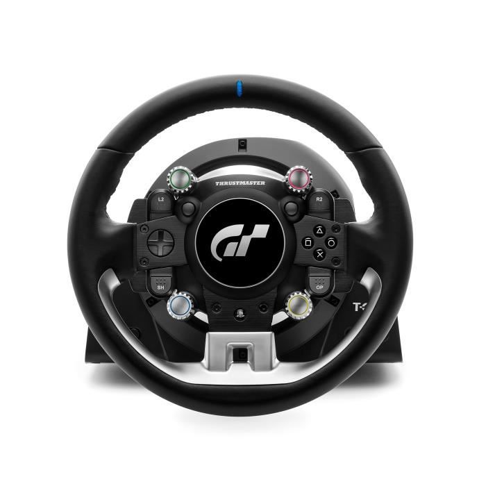 Thrustmaster T-GT II, Officially Licensed PlayStation 5 and Gran Turismo Steering Wheel, with a 3-pedal Pedal Set (compatible PS4, PC)