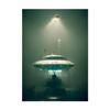 UFO Glow Strangely In the Dark Series TV Movie Poster Alien Spacecraft Captures People Research Pictures Wall Canvas Art Decor
