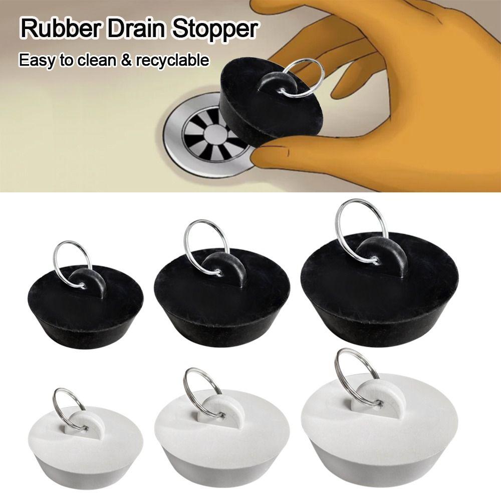 3pcs/set Useful Leakage-proof Round Sewer Drain Cover Bathroom Supplies Bathtub Stopper