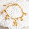 Jewelrry Gift Starfish Charm Bracelets Shell Pearl Pearl Bracelets Fashion Chain Bracelet  Ladies