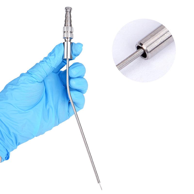 1 шт. Стоматологический медицинский аспиратор Трубка для отсасывания из нержавеющей стали Лабораторная трубка 2 мм/3 мм/4 мм/5 мм Инструмент для имплантации для использования в стоматологической клинике