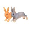 2Pcs Rabbit Ornament Miniature Figurine Fairy Garden Terrarium Landscape Decor CDN