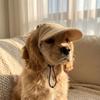 with Ear Holes Dog Sun Hat Sun Protection Pet Visor Hat Dog Sunscreen Hat  Outdoor Use