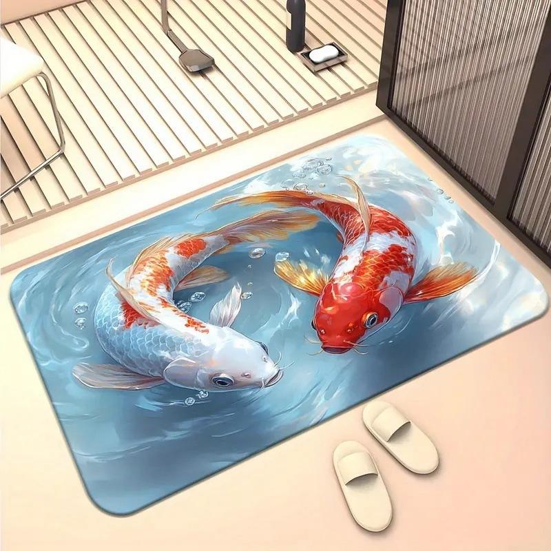 Американский 3D визуальный износостойкий коврик для прихожей, для дома, ванной комнаты, противоскользящий и впитывающий, легко моющийся коврик для пола